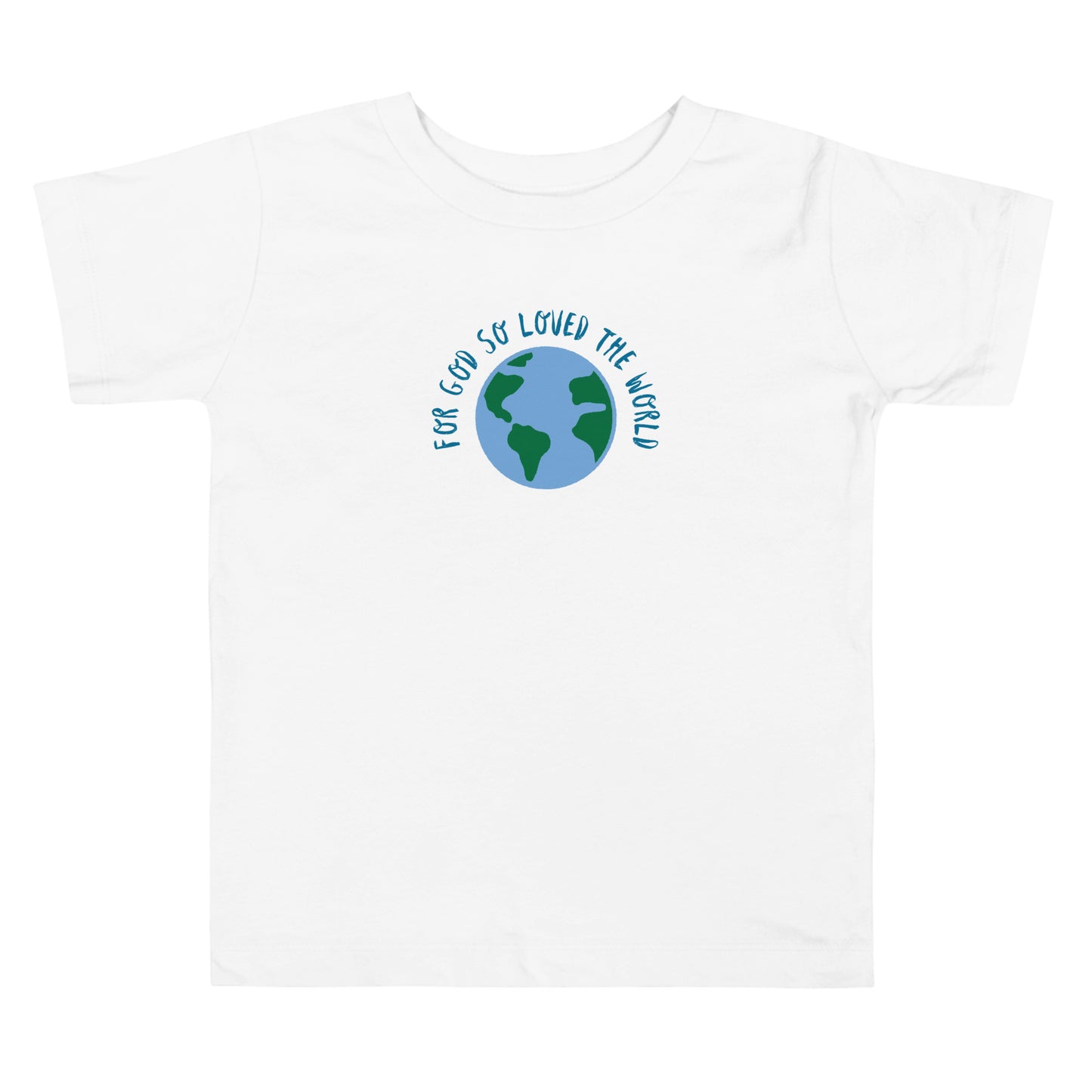 Toddler "For God So Loved the World" T-Shirt - Black Logo
