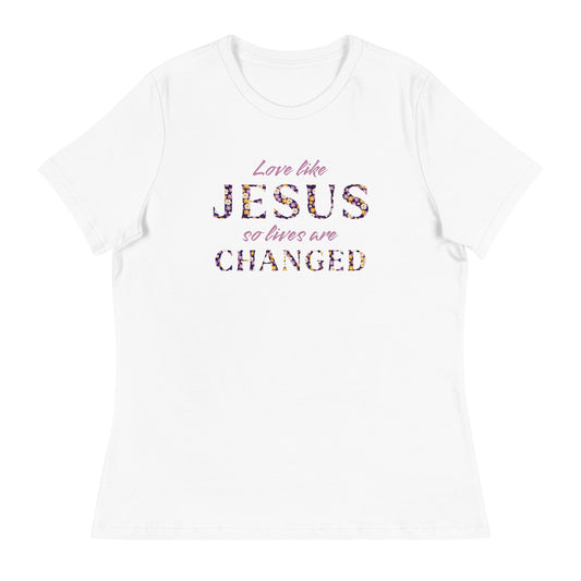 Women's Floral Love Like Jesus